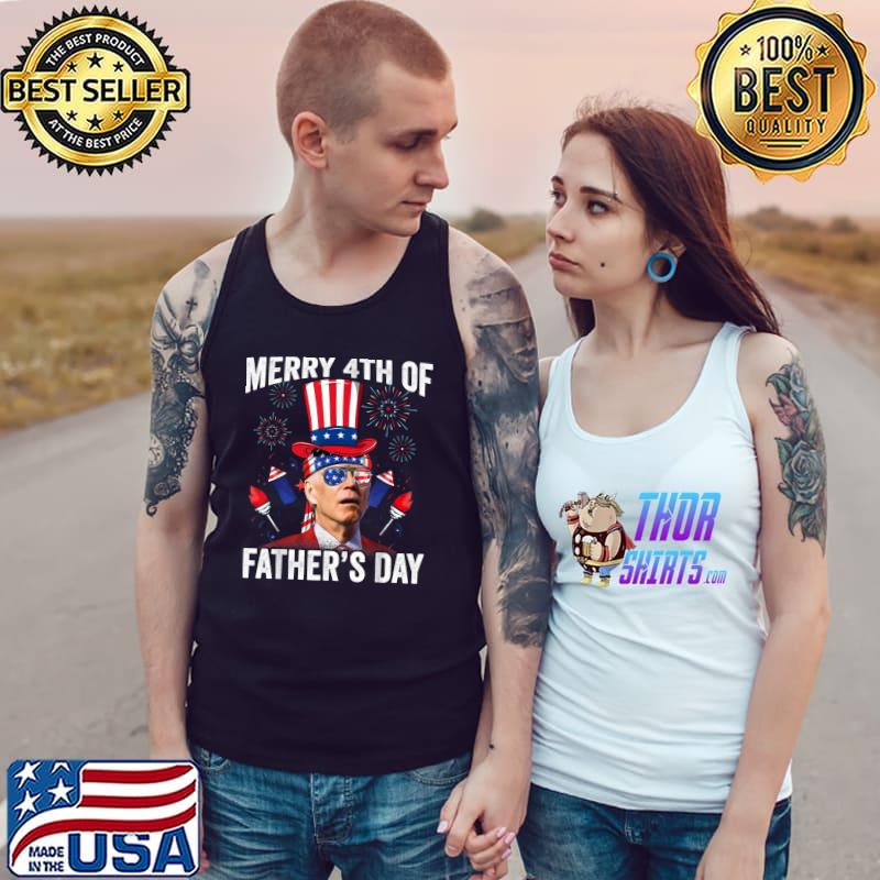 Joe Biden Confused Merry 4th Of Fathers Day Fourth Of July T-Shirt Tank Top
