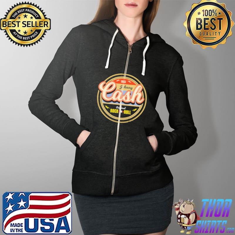 Johnny cash graphic vintage design s Full Zip Hooded