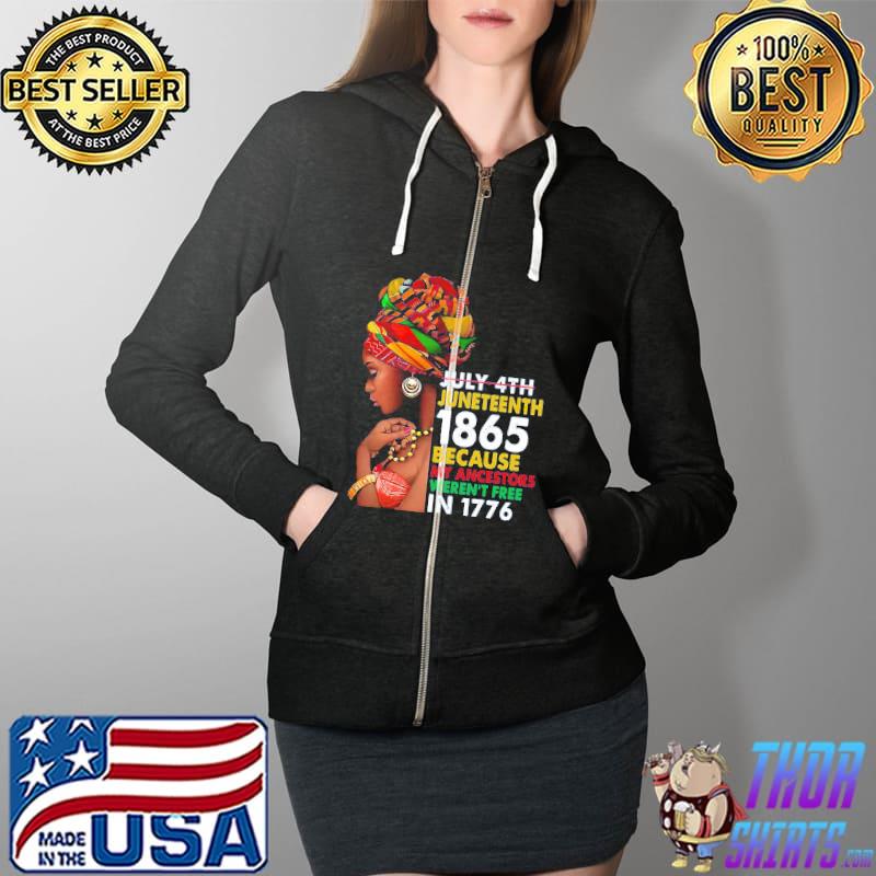 Juneteenth day ancestors free 1776 july 4th black african gift s Full Zip Hooded
