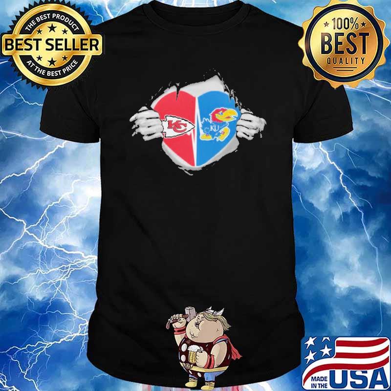 Kansas Chiefs jayhawks Football basketball shirt