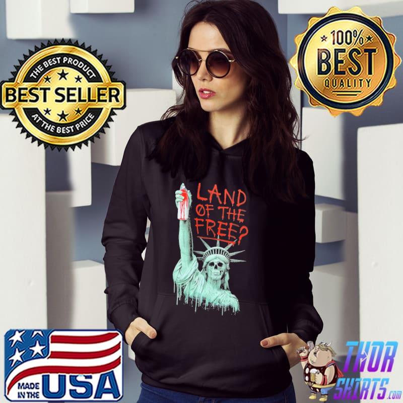 Land of the Free Skull Blood Shirt Hoodie
