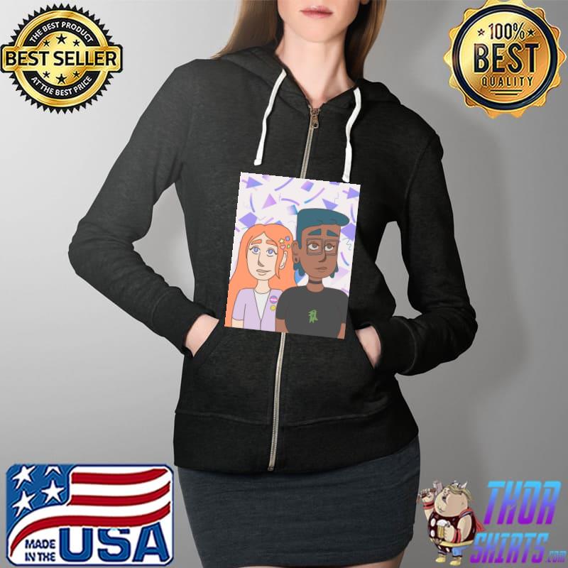 Lesbian couple T-Shirt Full Zip Hooded
