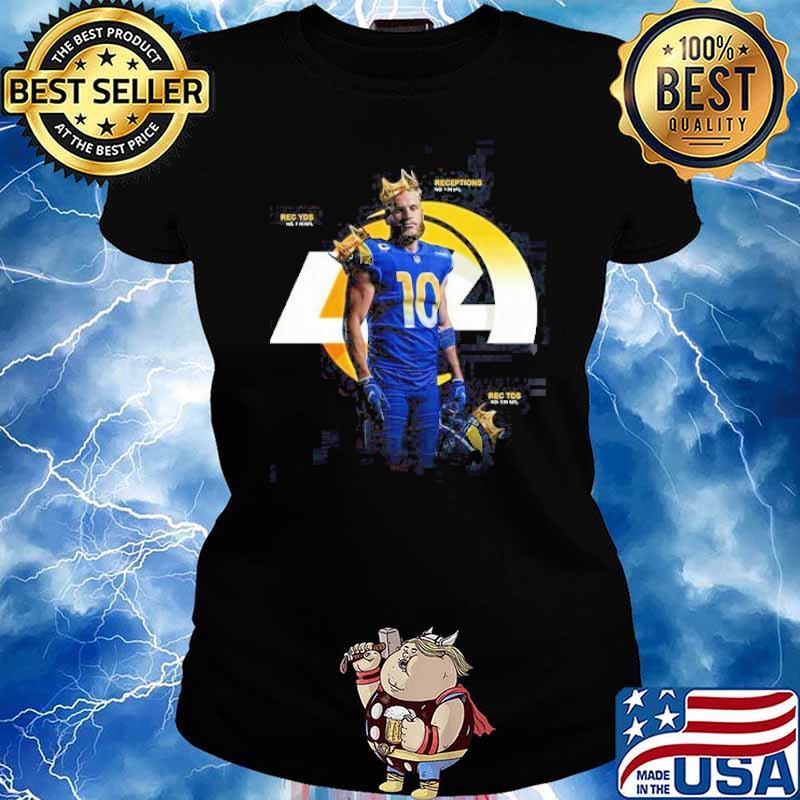 Los angeles rams cooper kupp 2022 rams national Football gift fan s Ladies tee