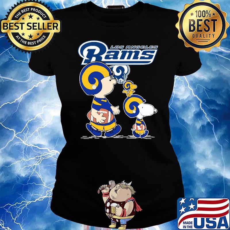 Los Angeles Rams Lets Play Football Together Snoopy T-Shirt - T