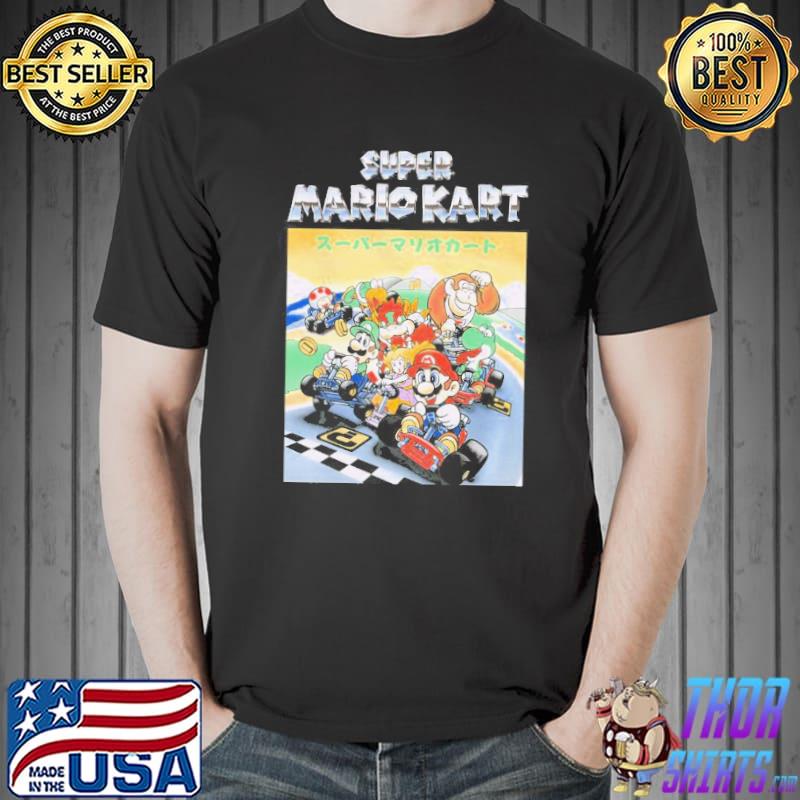 Mario kart group shot text poster s Unisex