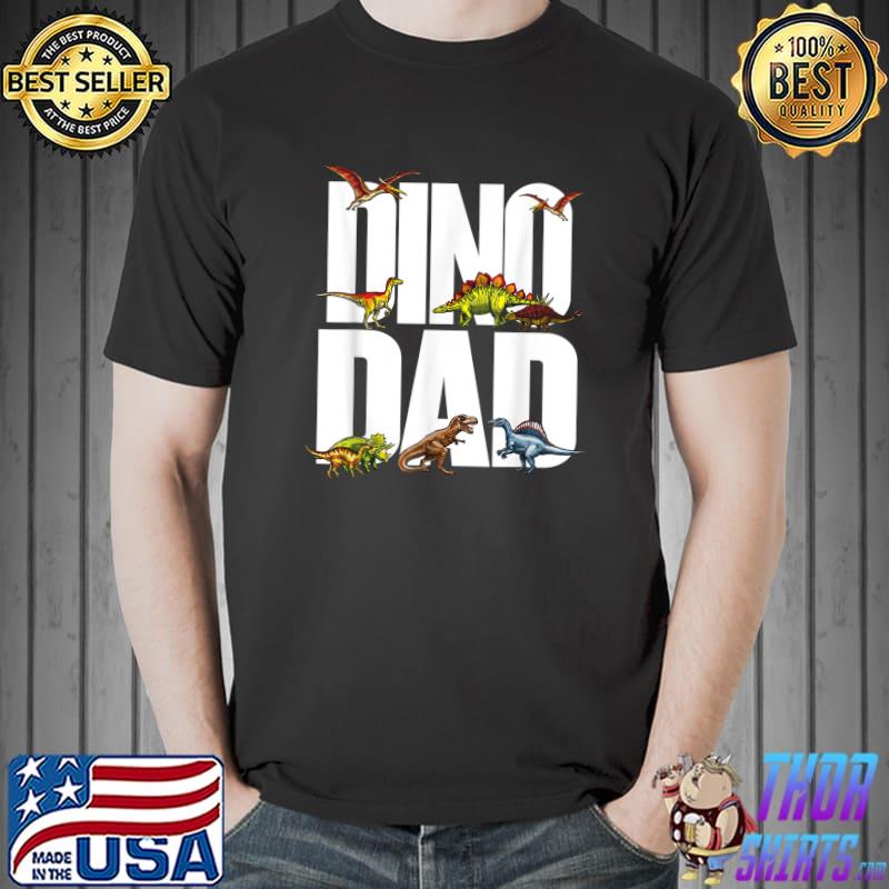 Mens Dinosaur Dad Dinosaur Parent Father's Day Gift for Dino Dads T-Shirt