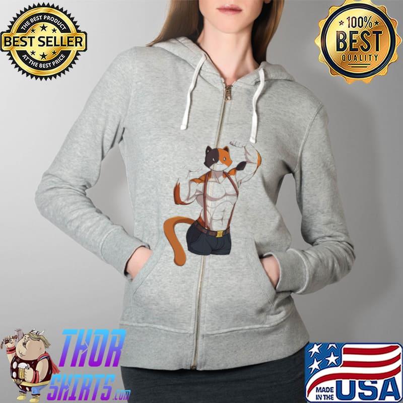 Meowscles cute art s Full Zip Hooded