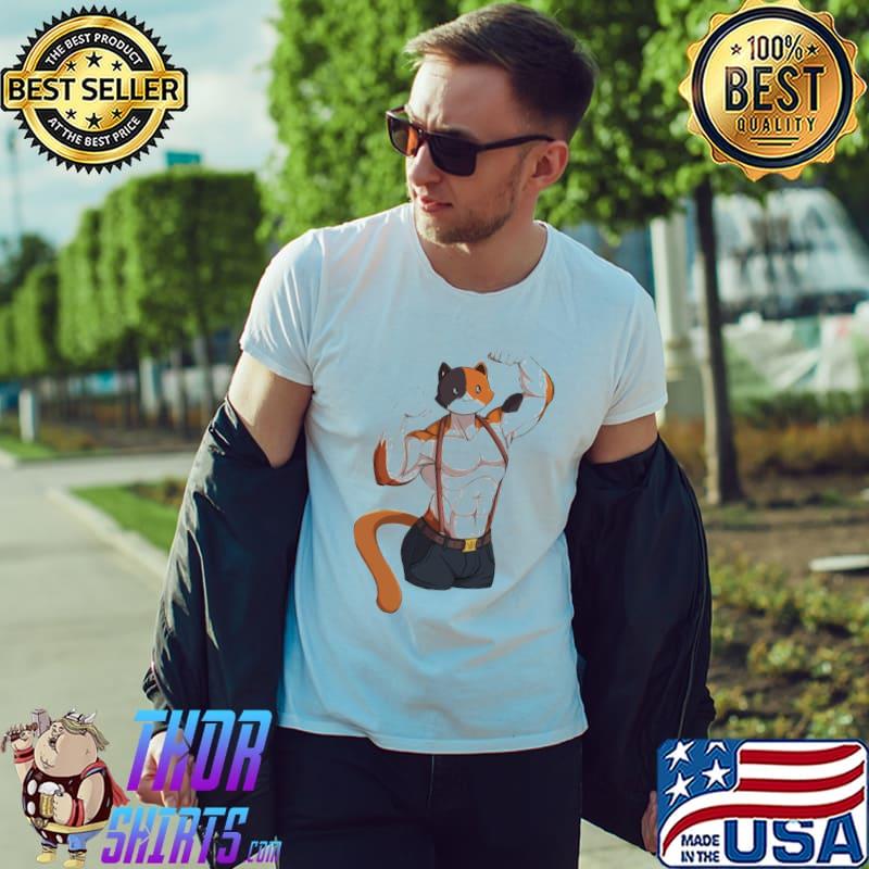 Meowscles cute art shirt