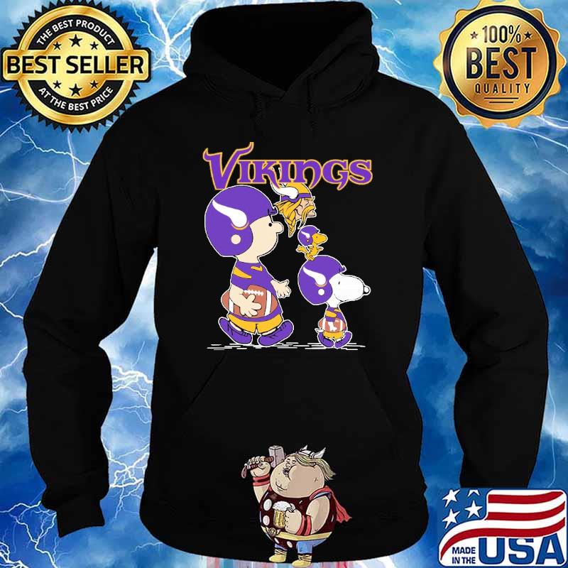 Minnesota vikings let's play Football together Snoopy NFL s Hoodie