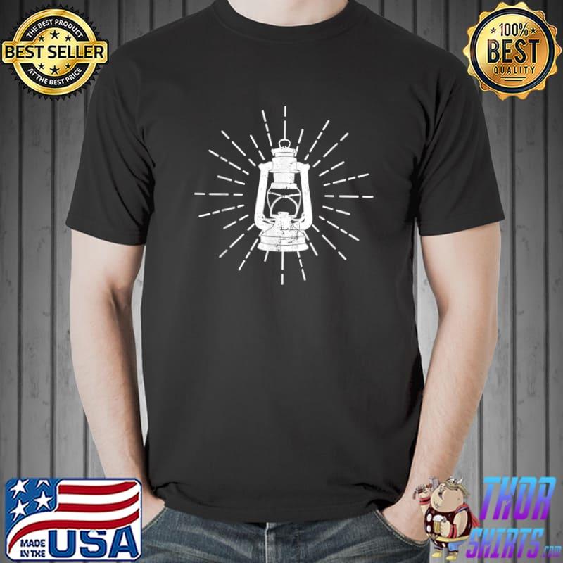 Nautical Lantern Camping Sailor Outdoor T-Shirt