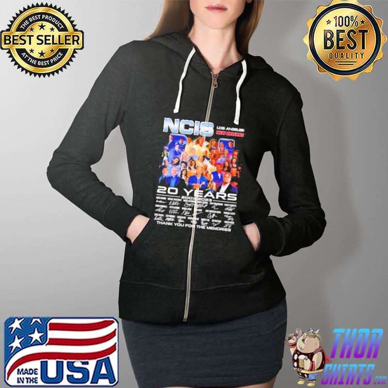 Ncis los angeles new orleans 20 year 2003 2023 thank you for the memories shỉt s Full Zip Hooded