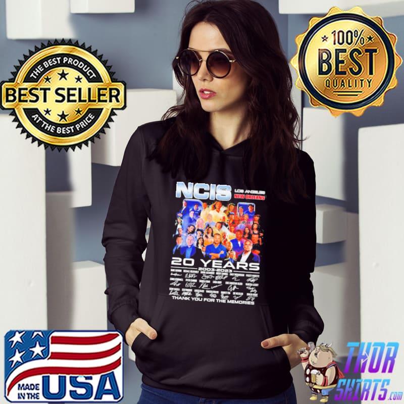 Ncis los angeles new orleans 20 year 2003 2023 thank you for the memories shỉt s Hoodie