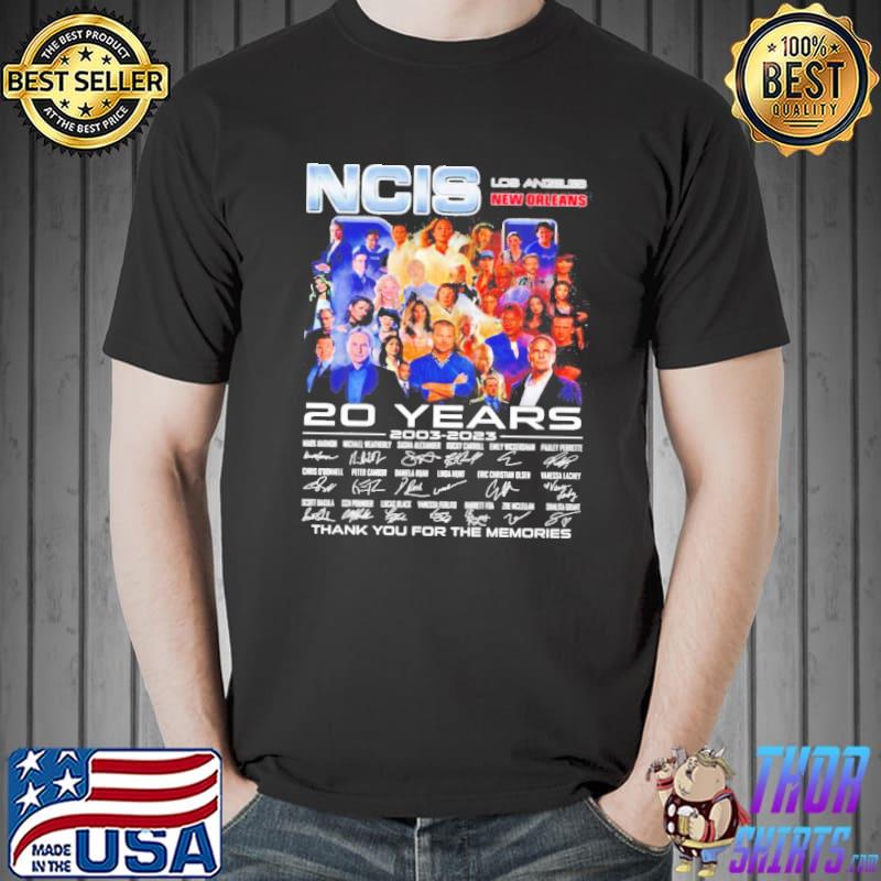 Ncis los angeles new orleans 20 year 2003 2023 thank you for the memories shỉt shirt