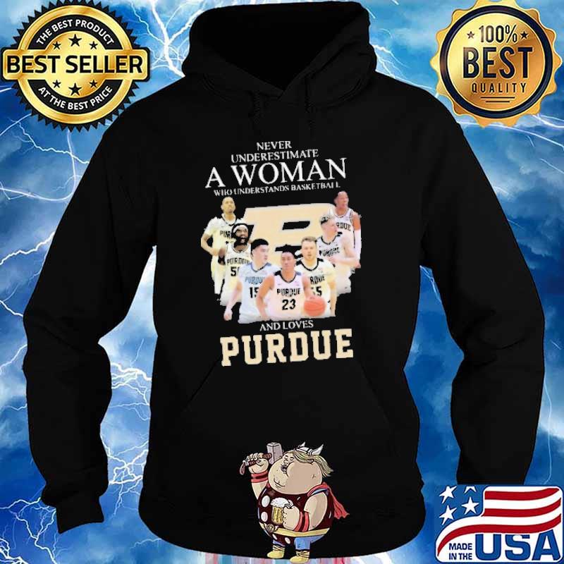 Never underestimate a woman who understands basketball and loves purdue signature classic s Hoodie