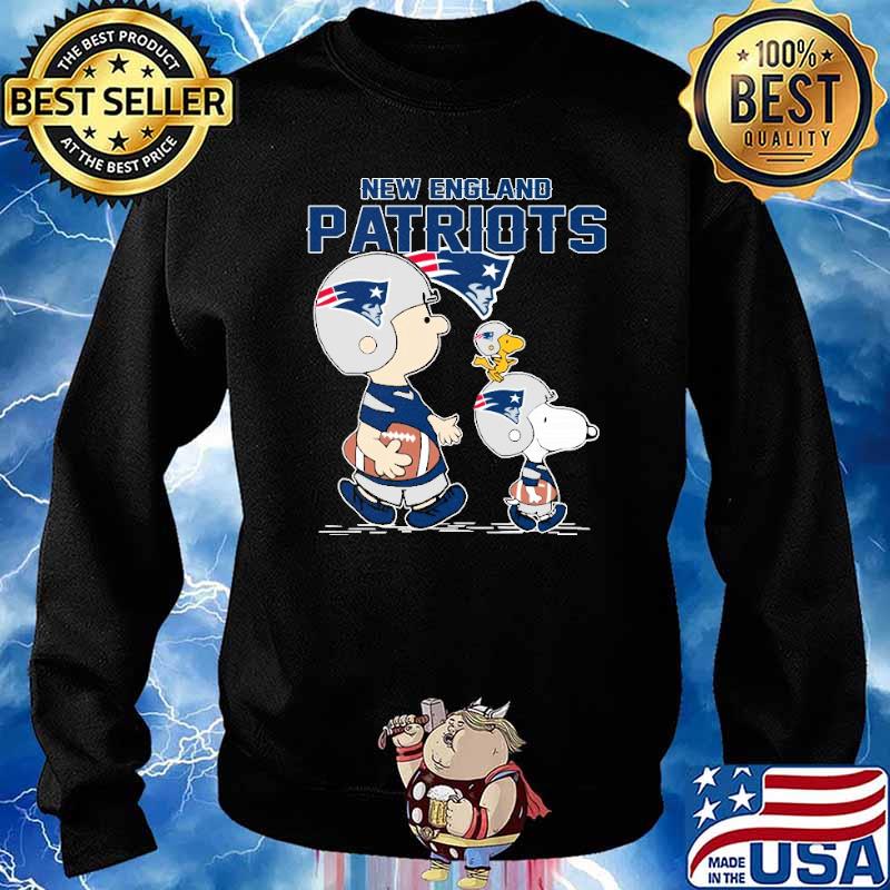 New england Patriots let's play Football together Snoopy NFL s Sweater