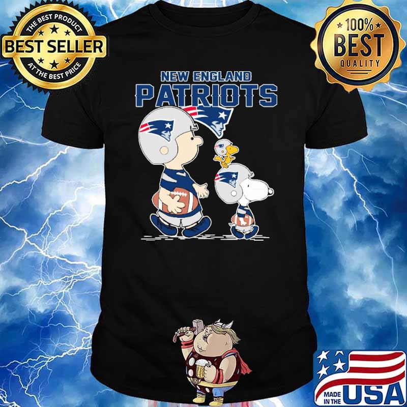 New england Patriots let's play Football together Snoopy NFL shirt