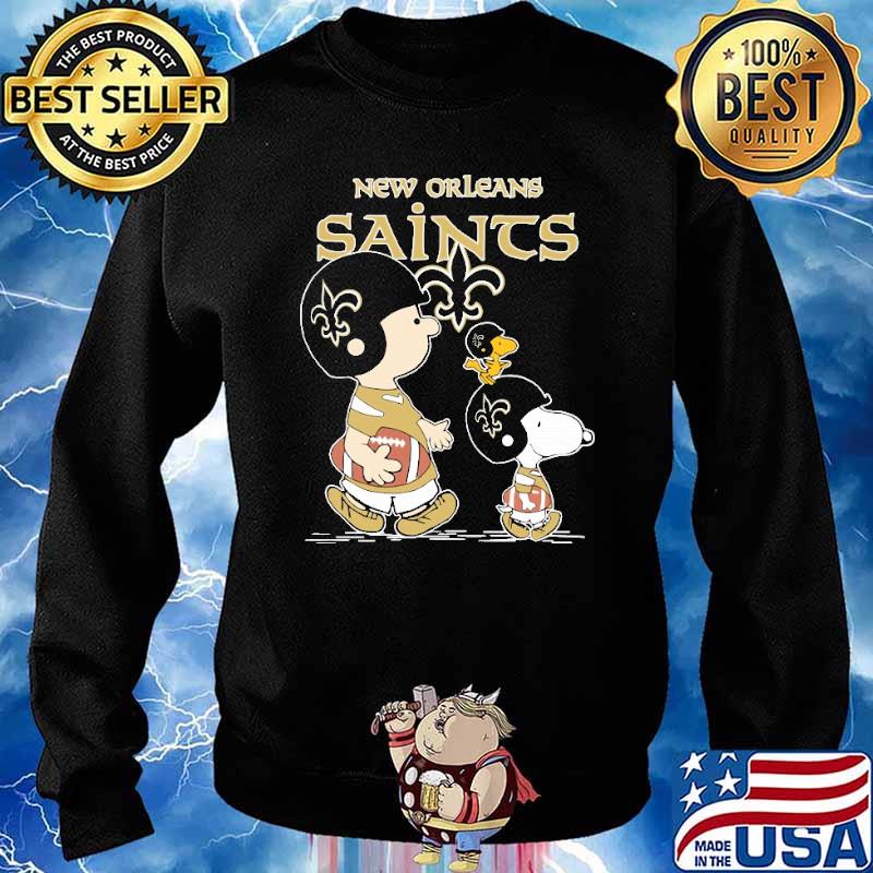 New orleans saints let's play Football together Snoopy NFL s Sweater