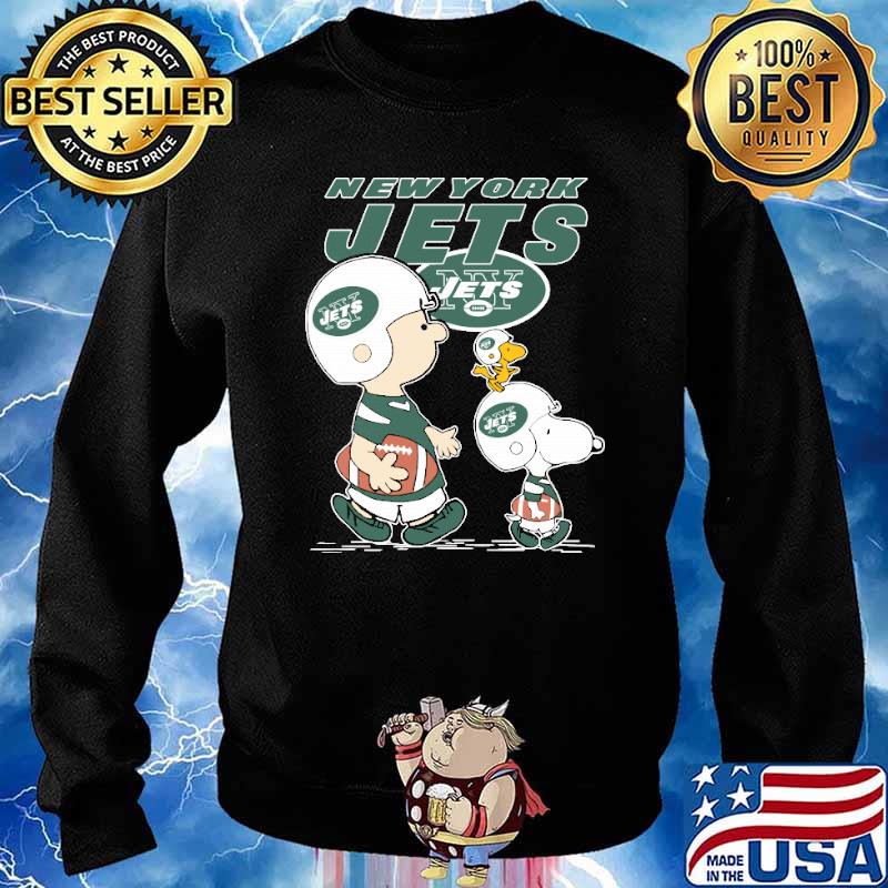 New York Jets Lets Play Football Together Snoopy NFL Shirts Sweater