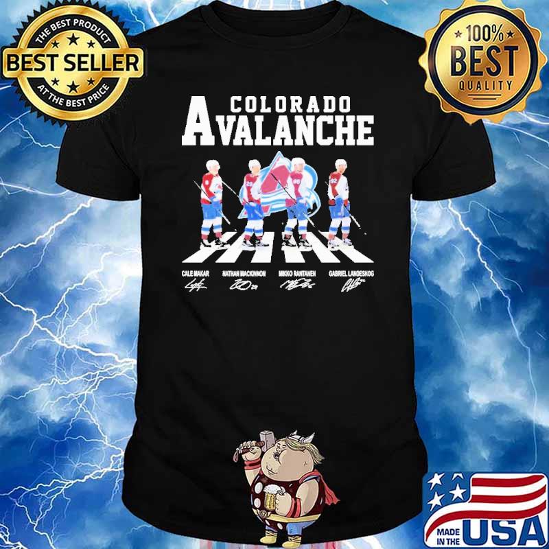 Nice the Colorado Avalanche Hockey Team NHL Champions Abbey Road Signatures Shirt