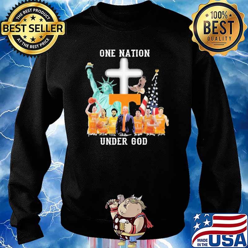 One nation under god Tennessee basketball signatures s Sweater