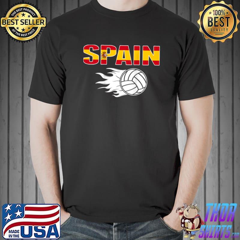 Spain Volleyball Spanish Flag T-Shirt