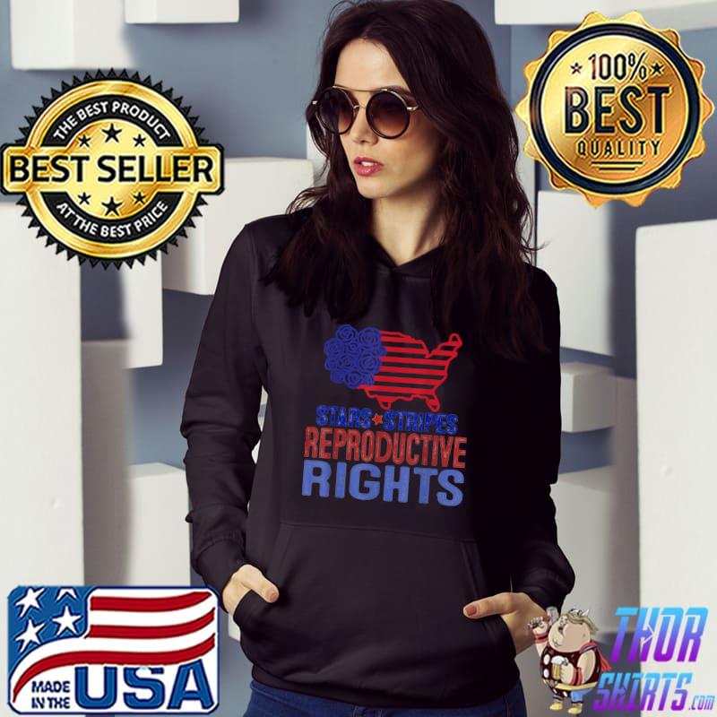 Stars Stripes Reproductive Rights 4th Of July Rose Usa Maps T-Shirt Hoodie