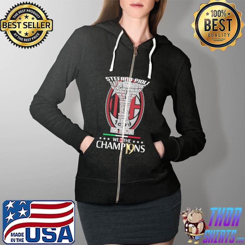 Stefano Pioli We The Champions Shirt Full Zip Hooded