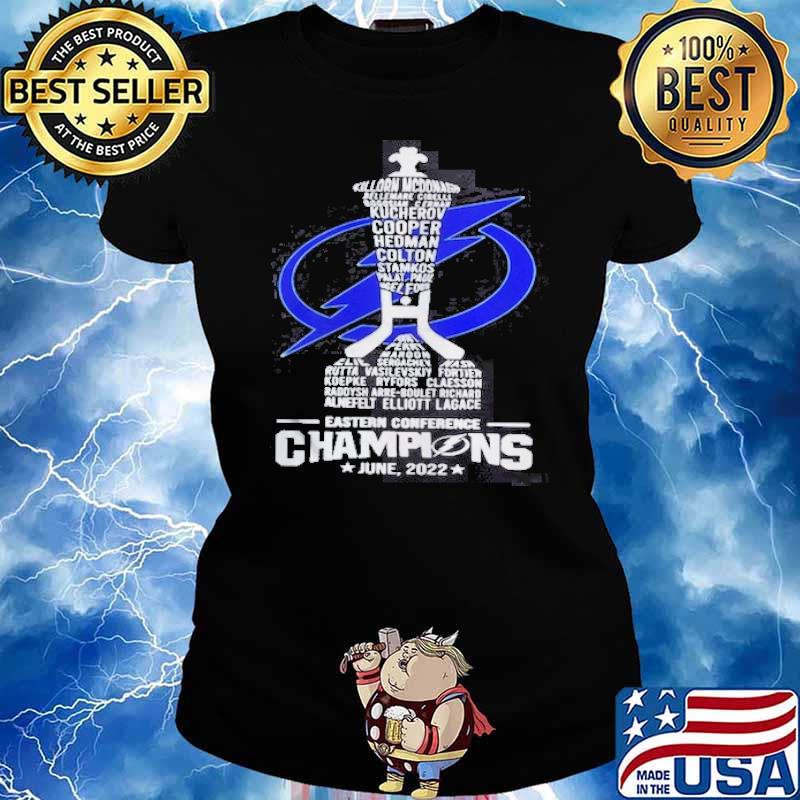 Tampa Bay Lightning Cup Eastern Conference Champions June 2022 s Ladies tee