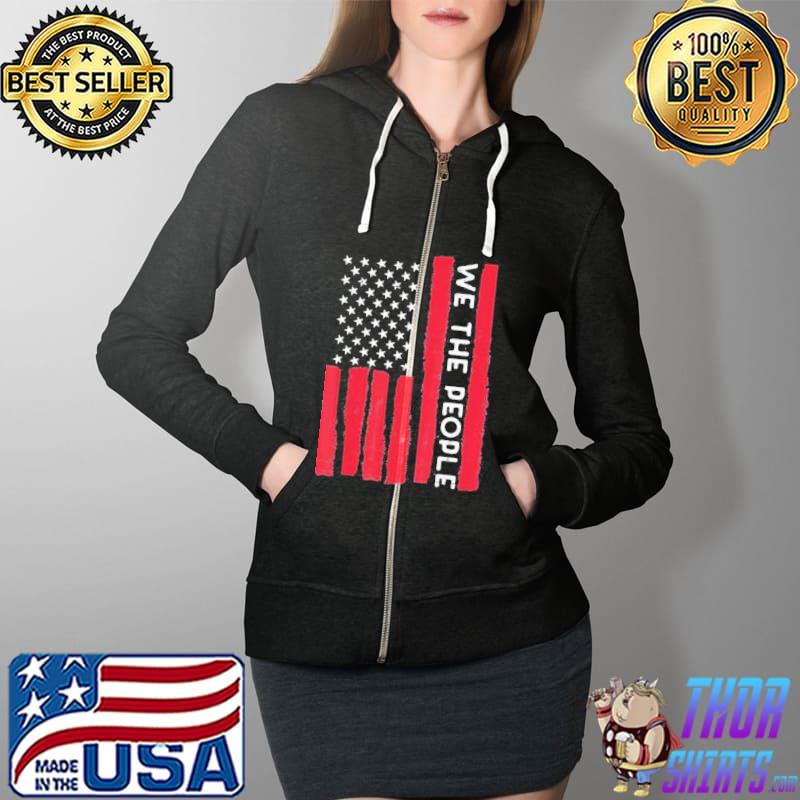 Us American flag we the people vintage 4th of july patriotic s Full Zip Hooded