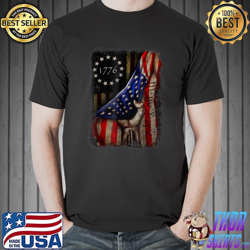We The People American History 1776 4th Of July US USA Flag T-Shirt