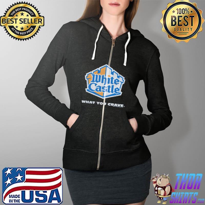White Castle What You Crave Shirt Full Zip Hooded