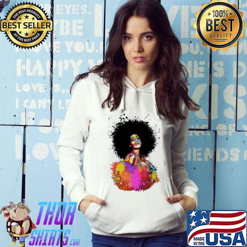 Afro Girl Black Hair Shirt Hoodie