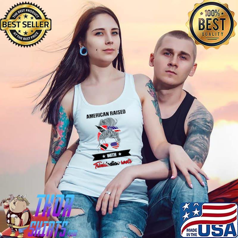 American raised with trinidadian roots Trinidian Trinidad messy bun T-Shirt Tank Top