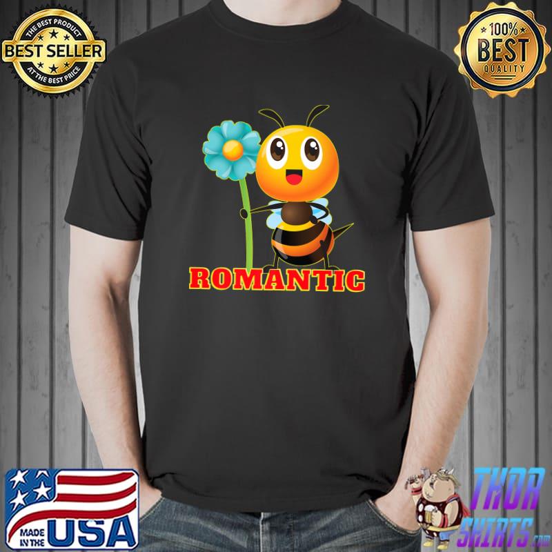 Bee Romantic Flower T-Shirt