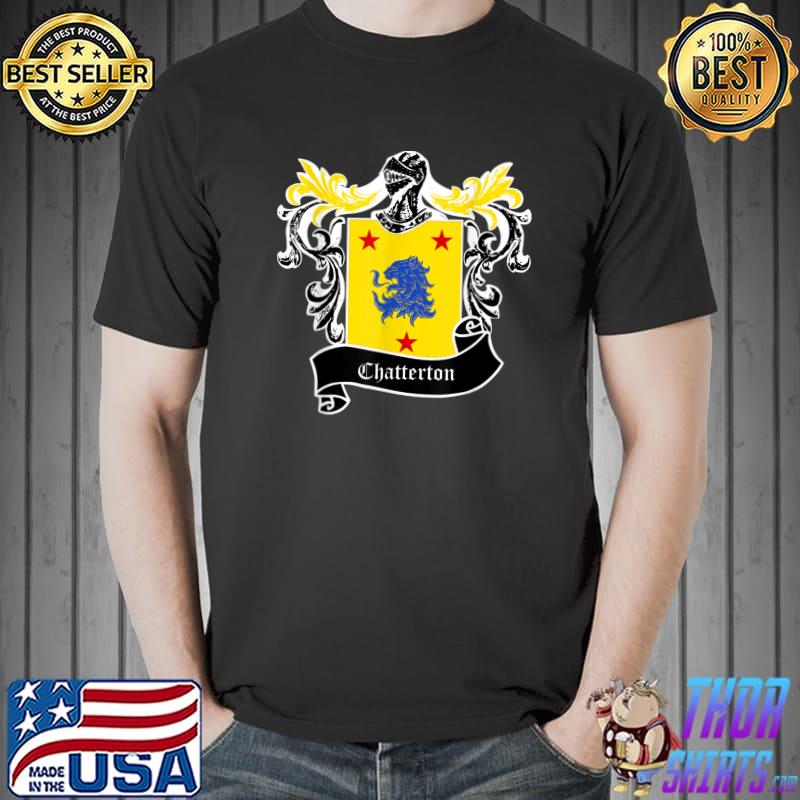 Chatterton coat of Arms surname last name family crest TShirt, hoodie