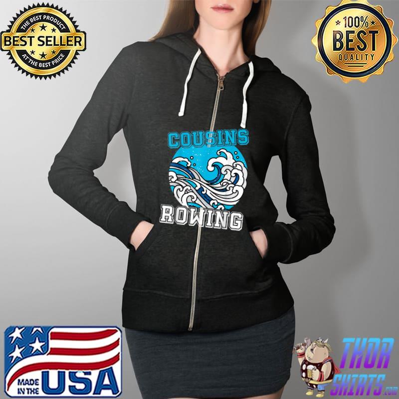 Cousin Beach Cousin Rowing T-Shirt Full Zip Hooded