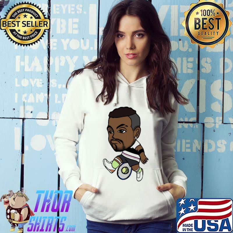 Cute nick kyrgios chibI playing tennis s Hoodie