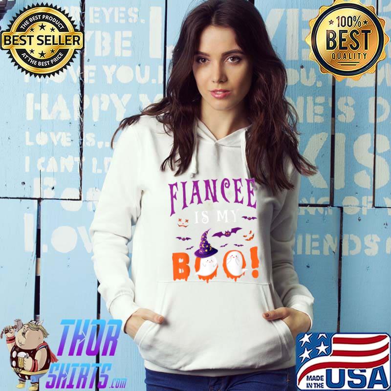 Fiancee Is My Boo Two Halloween Witch Boo Ghosts Couple T-Shirt Hoodie