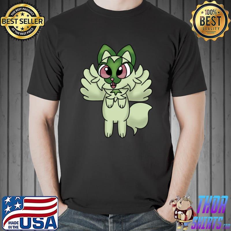 Flying Green Cat T-Shirt