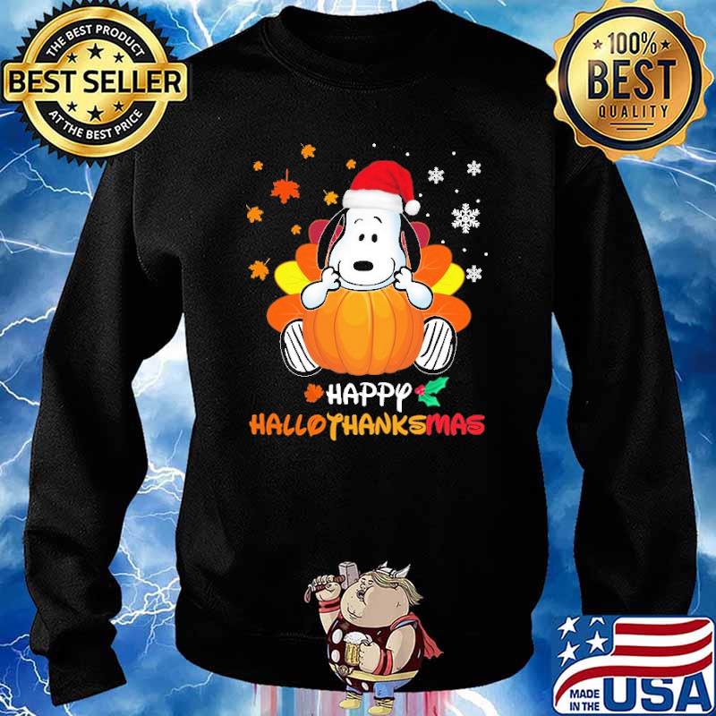 Happy Hallo Thanksmas Snoopy Shirt Sweater