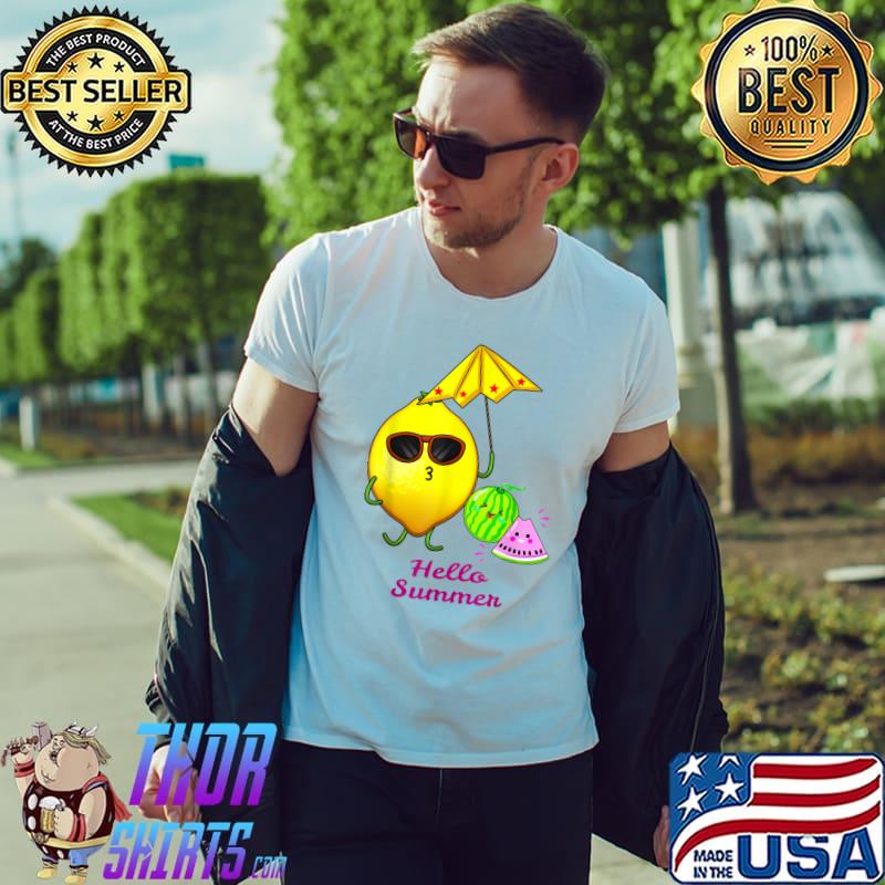 Hello Summer Lemon watermelon T-Shirt