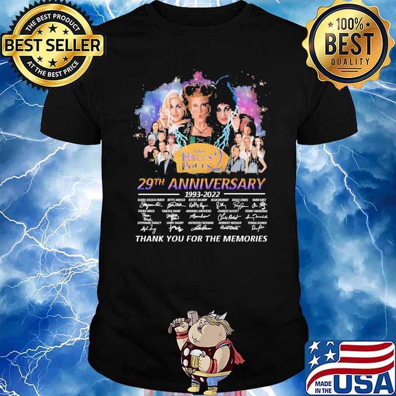 Hocus Pocus 29 Years Anniversary Memories Halloween Signatures Shirt