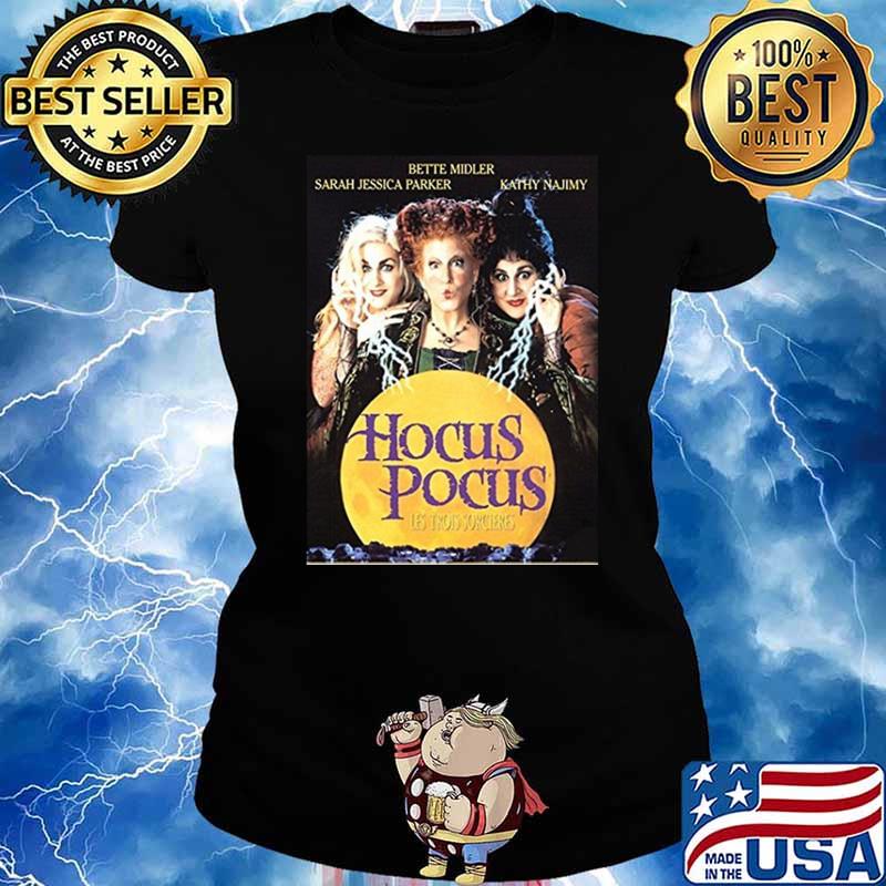 Hocus Pocus Artist Bette Midler Sarah Jessica Parker Kathy Najimy T-Shirt Ladies tee