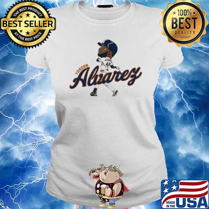 Houston Astros Yordan Alvarez Caricature Shirt Ladies tee