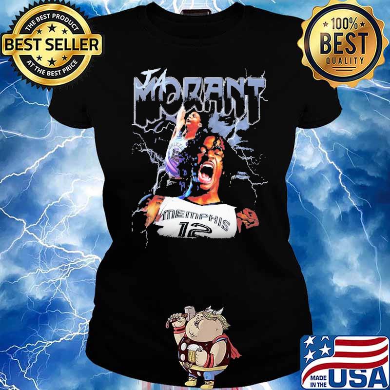 Ja Morant Memphis Grizzlies 90s Style Bootleg Rap Murray State NBA Basketball Zion Williams Jamel Shirt Ladies tee