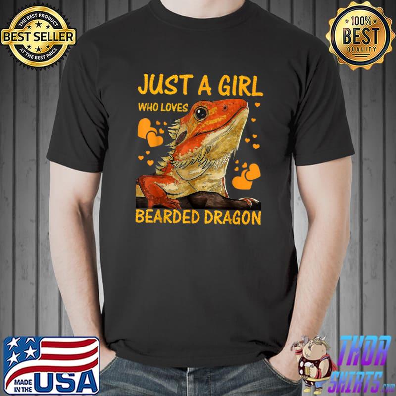 Just a Girl Who Loves Bearded Dragons T-Shirt