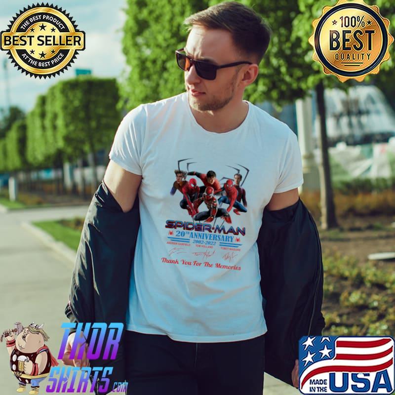 Marvel spiderman anniversary graphic adult kid spiderman spiderman thank you for memories shirt