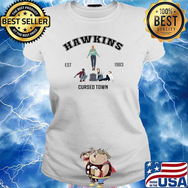 Max’s Favourite Song cursed town est.1983 Running Up That Hill Stranger Thing T-s Ladies tee
