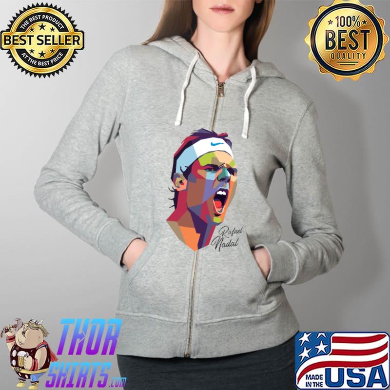 Rafael Nadal Art Sticker Full Zip Hooded