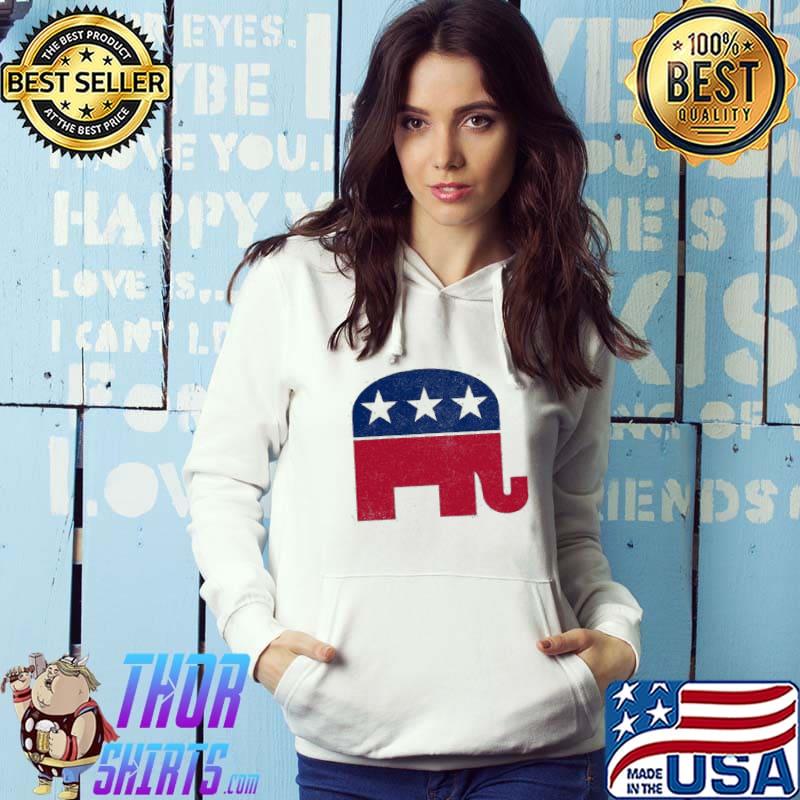 Republican elephant retro unsiex s Hoodie